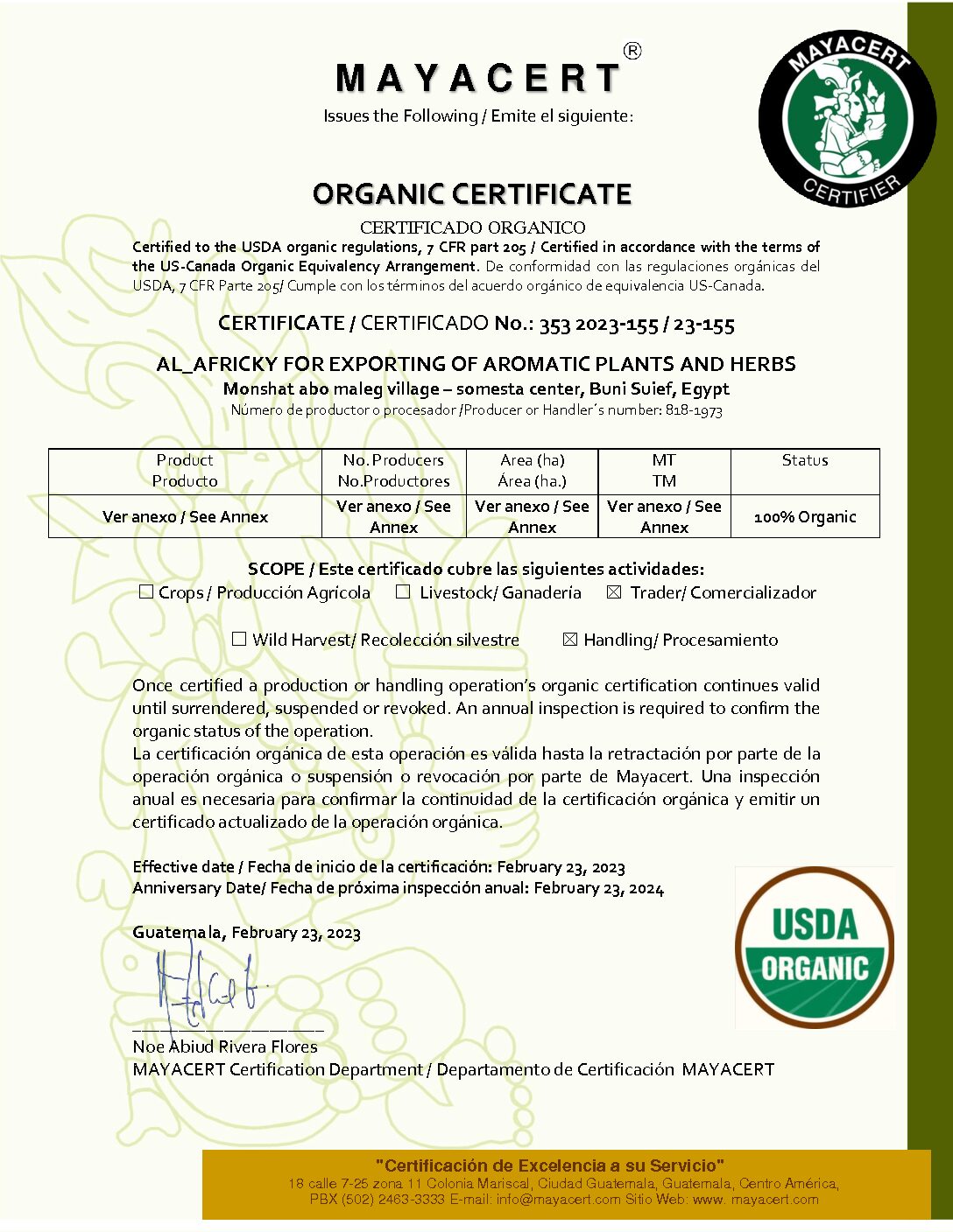 NOP Organic